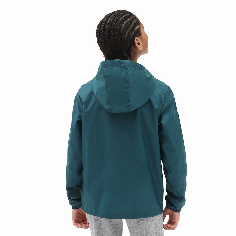 Kids' Vans Garnett Windbreaker (8-14 years) Jackets Blue | USA61854