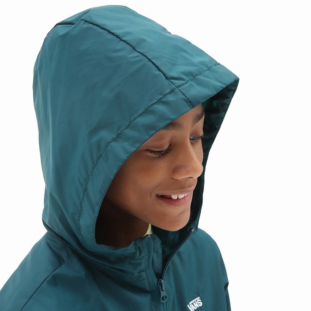 Kids' Vans Garnett Windbreaker (8-14 years) Jackets Blue | USA61854