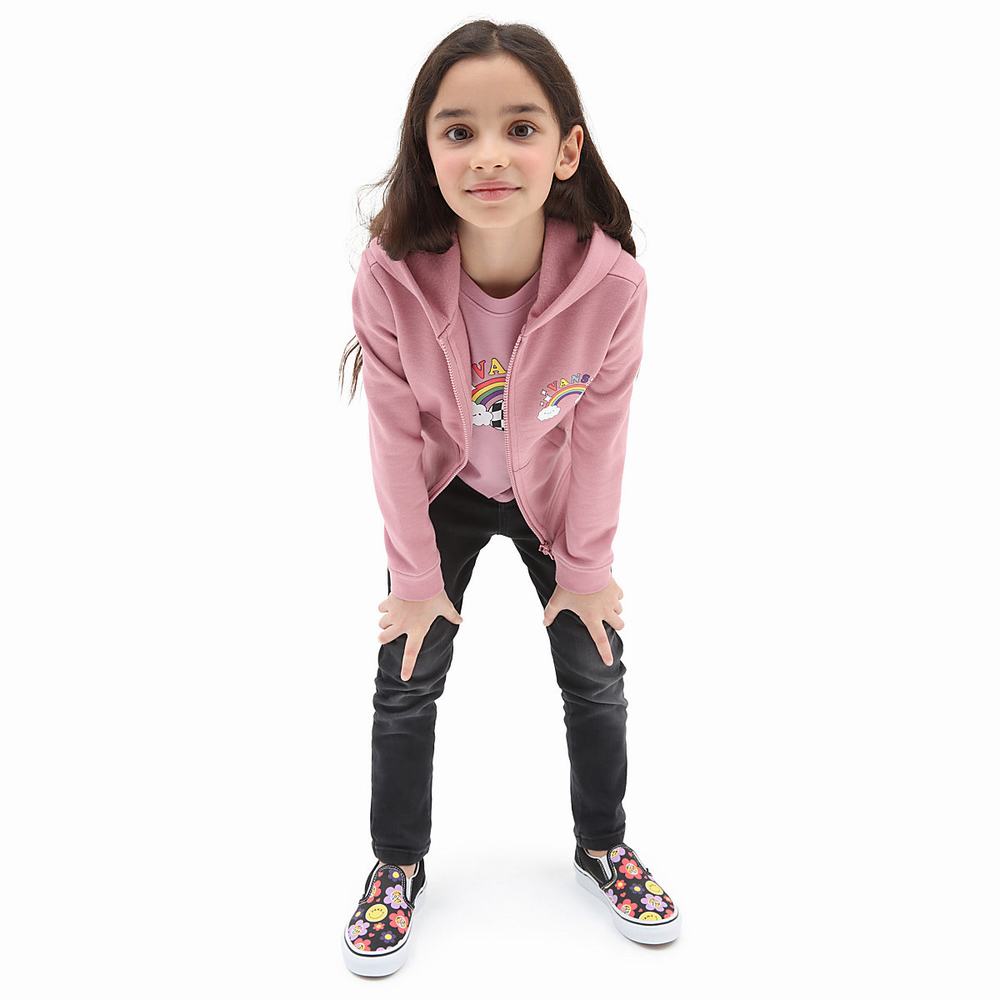 Kids' Vans Happy Bow (2-8 years) Hoodie Pink | USA27089