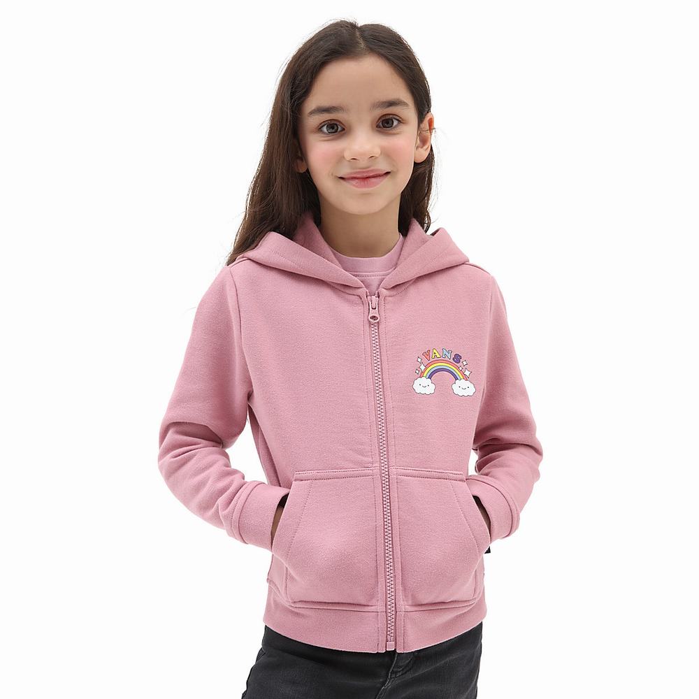 Kids' Vans Happy Bow (2-8 years) Hoodie Pink | USA27089