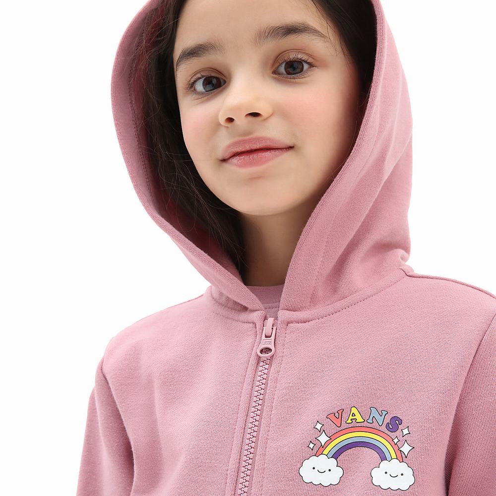 Kids' Vans Happy Bow (2-8 years) Hoodie Pink | USA27089