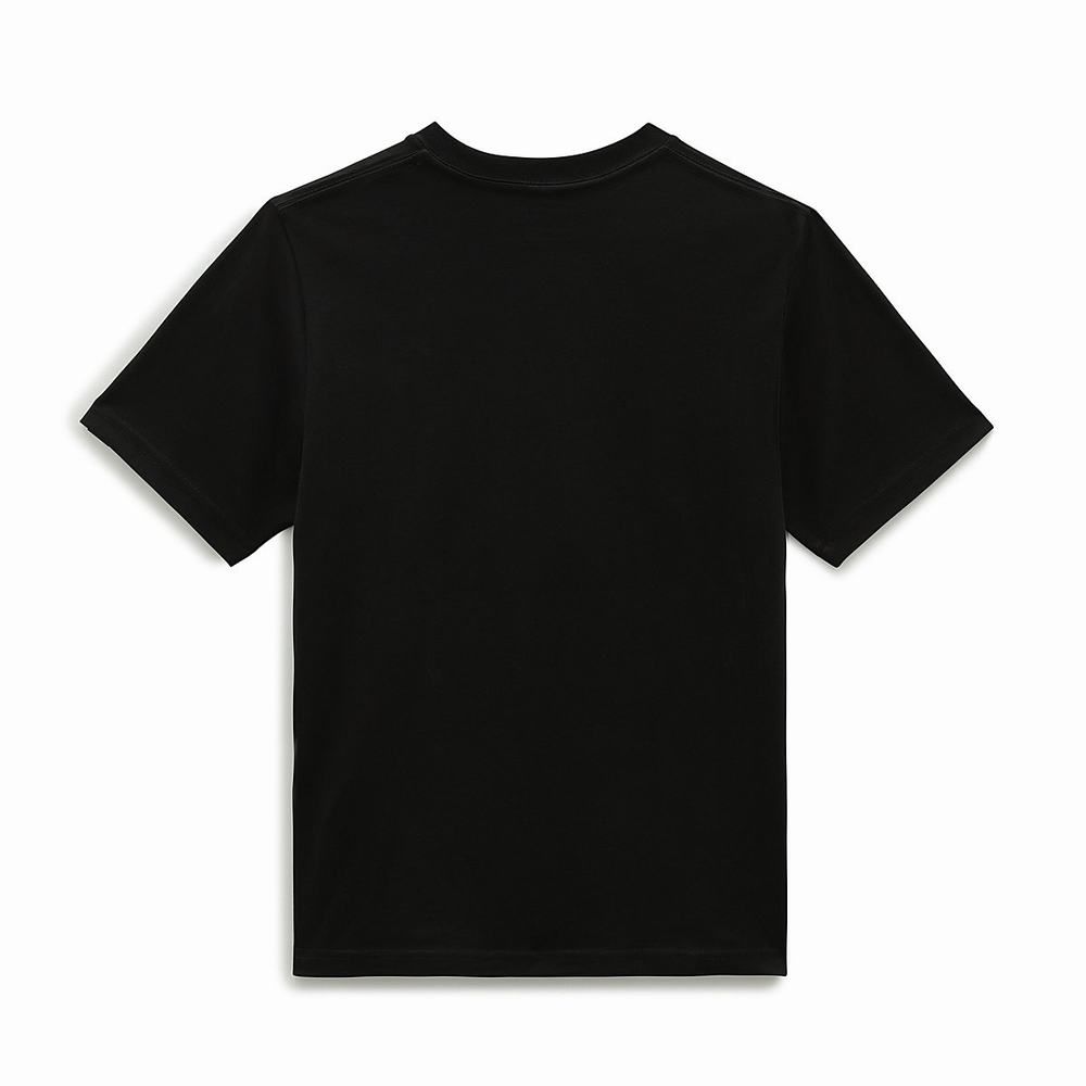 Kids' Vans Left Chest (8-14 years) T Shirts Black | USA14206