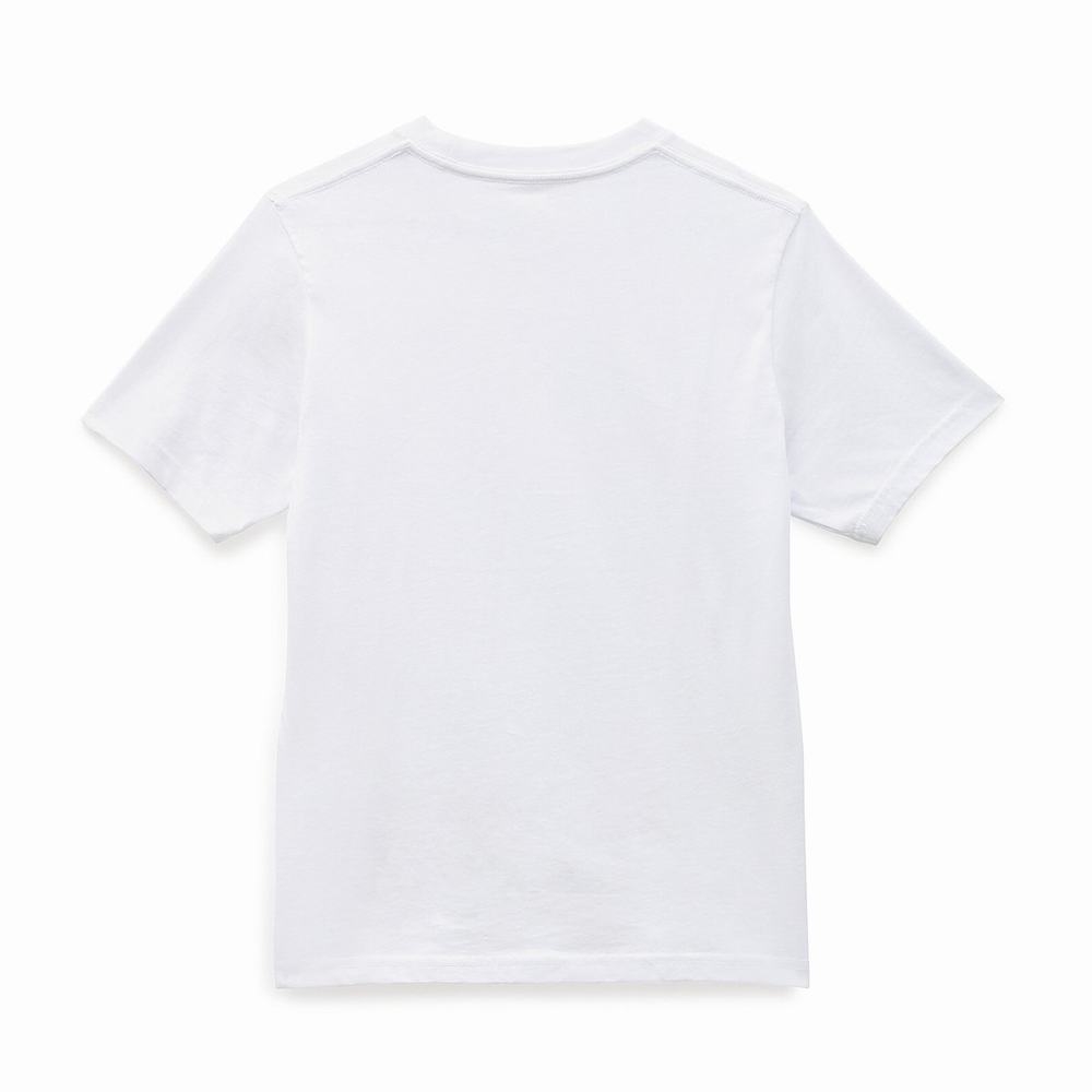 Kids' Vans Left Chest (8-14 years) T Shirts White | USA17824