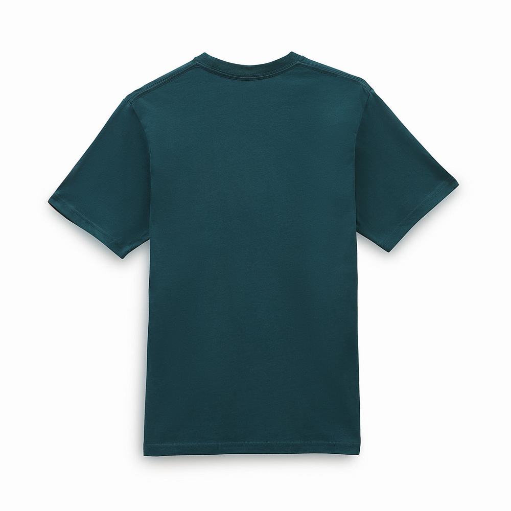 Kids' Vans Left Chest (8-14 years) T Shirts Blue | USA26839