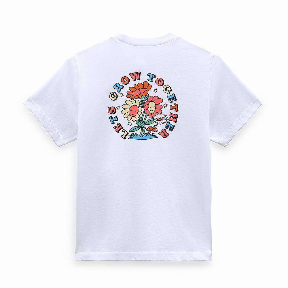 Kids' Vans Lets Grow BFF Tee (8-14 years) T Shirts White | USA18042