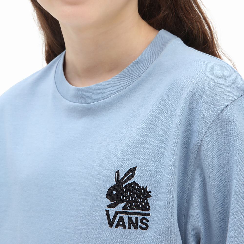 Kids' Vans Lizzie (8-14 years) T Shirts Blue | USA45270