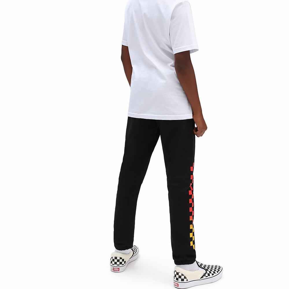 Kids' Vans Logo Repeat Fleece (8-14 years) Pants Black | USA29568