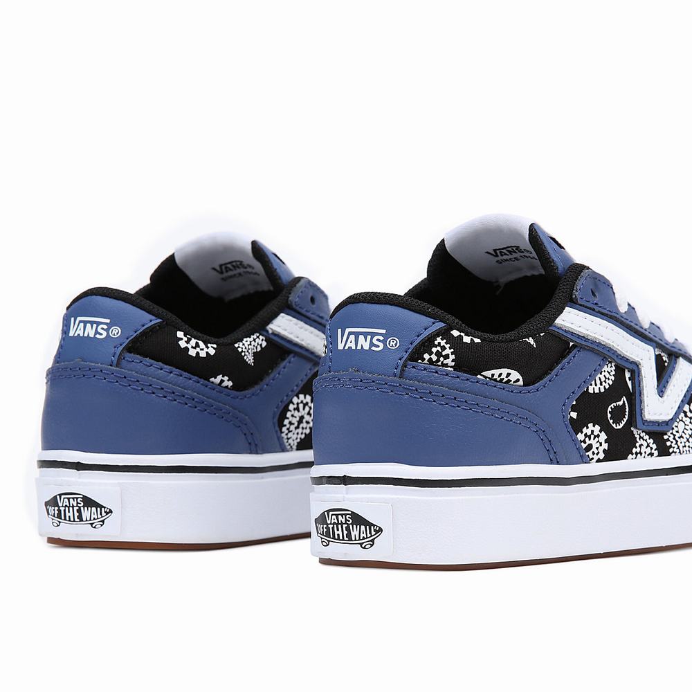 Kids' Vans Lowland ComfyCush (4-8 years) Low Top Shoes Blue | USA09178