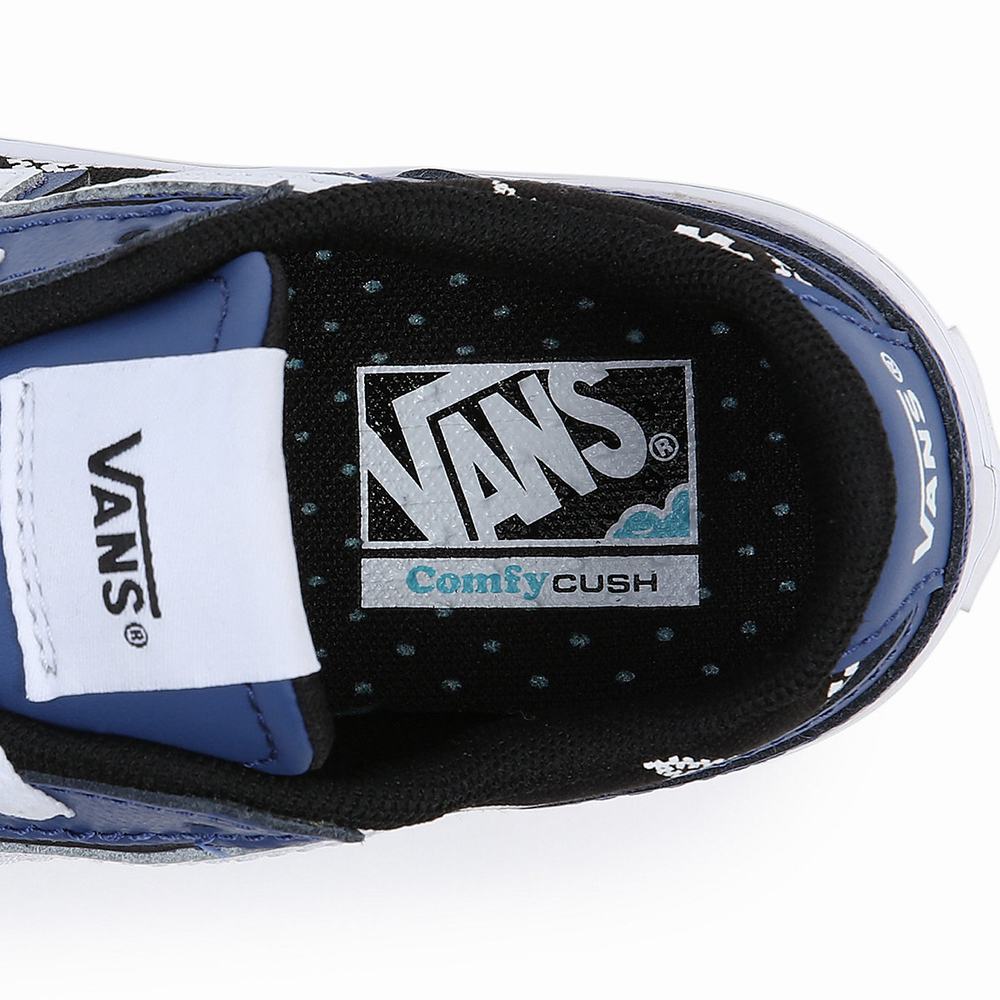 Kids' Vans Lowland ComfyCush (4-8 years) Low Top Shoes Blue | USA09178