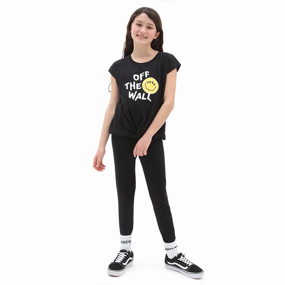 Kids' Vans Mar Mar Knot Tee (8-14 years) T Shirts Black | USA25918