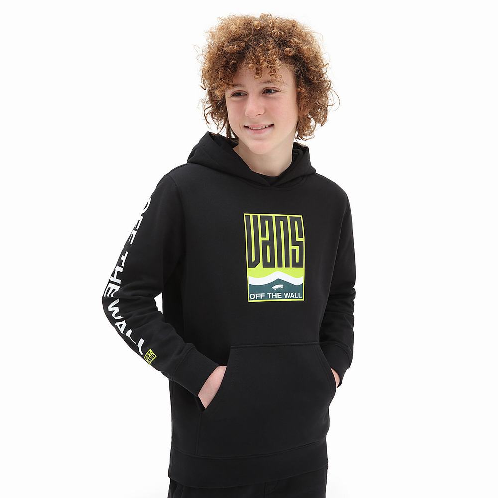 Kids\' Vans Maze (8-14 years) Hoodie Black | USA39264