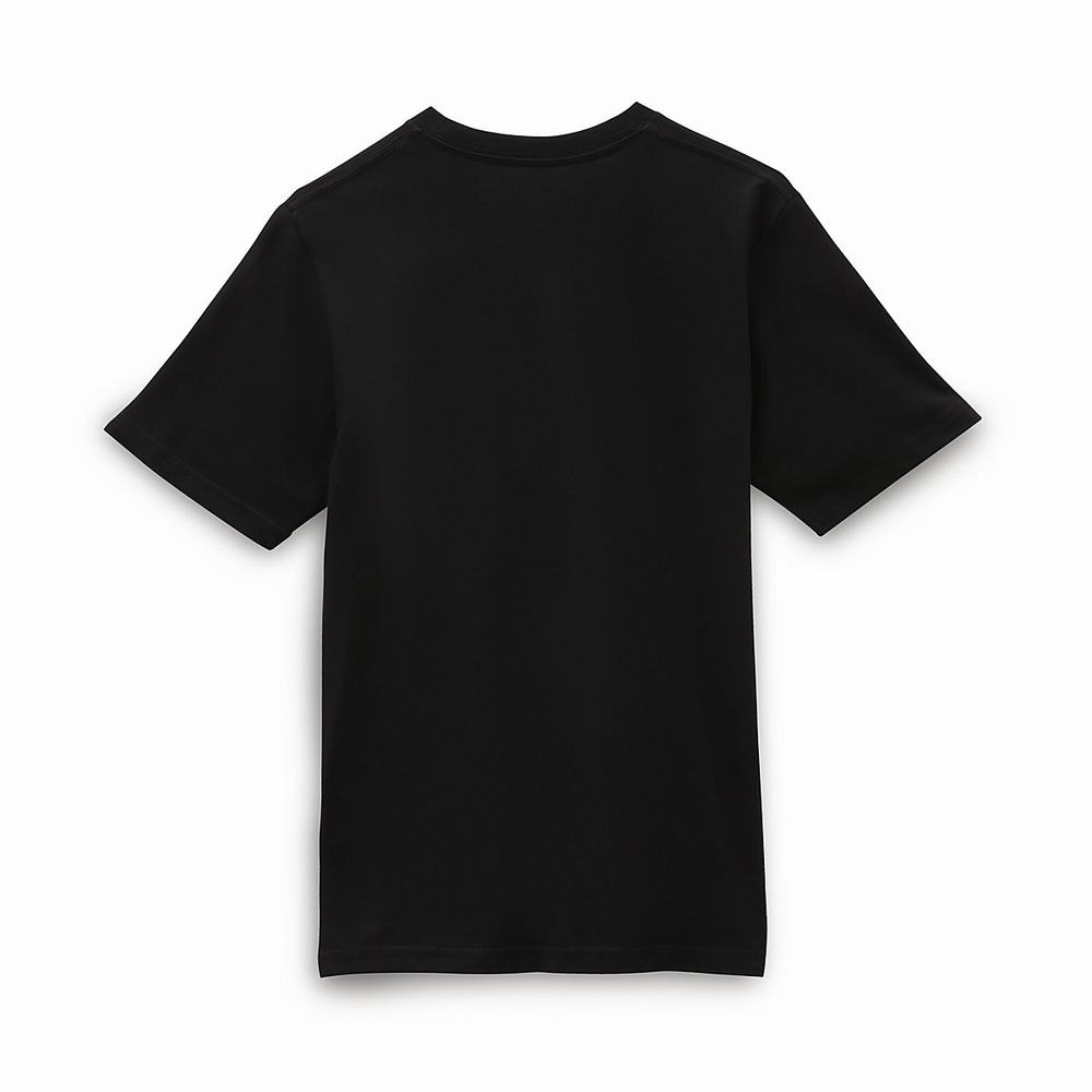 Kids' Vans Maze (8-14 years) T Shirts Black | USA23164