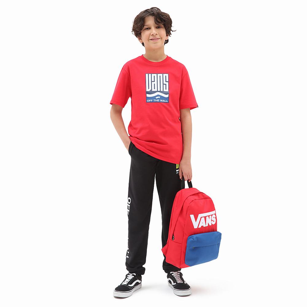 Kids' Vans Maze (8-14 years) T Shirts Red | USA24605