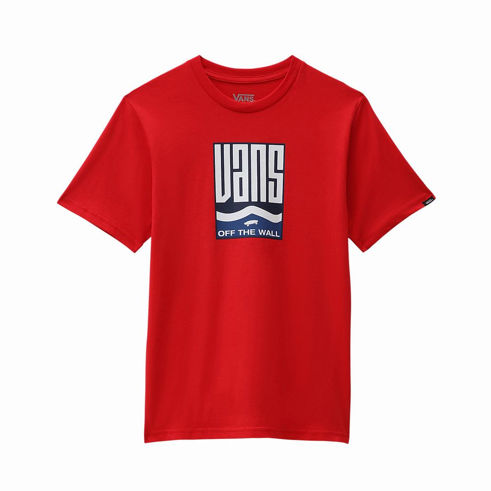 Kids' Vans Maze (8-14 years) T Shirts Red | USA24605