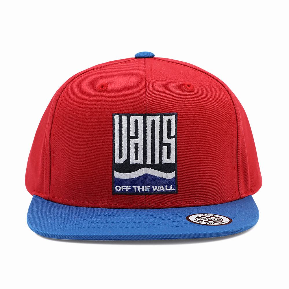 Kids\' Vans Maze Snapback Hats Red | USA97802