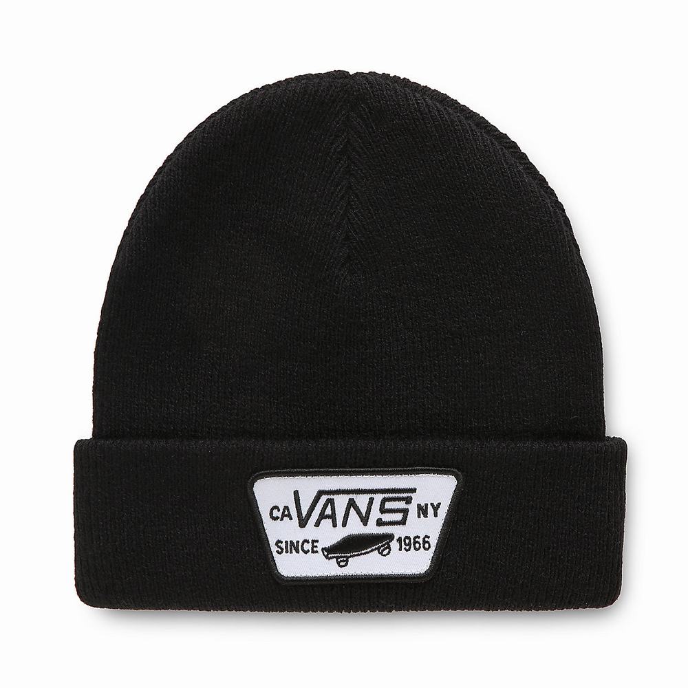 Kids\' Vans Milford (8-14+ years) Beanie Black | USA30148