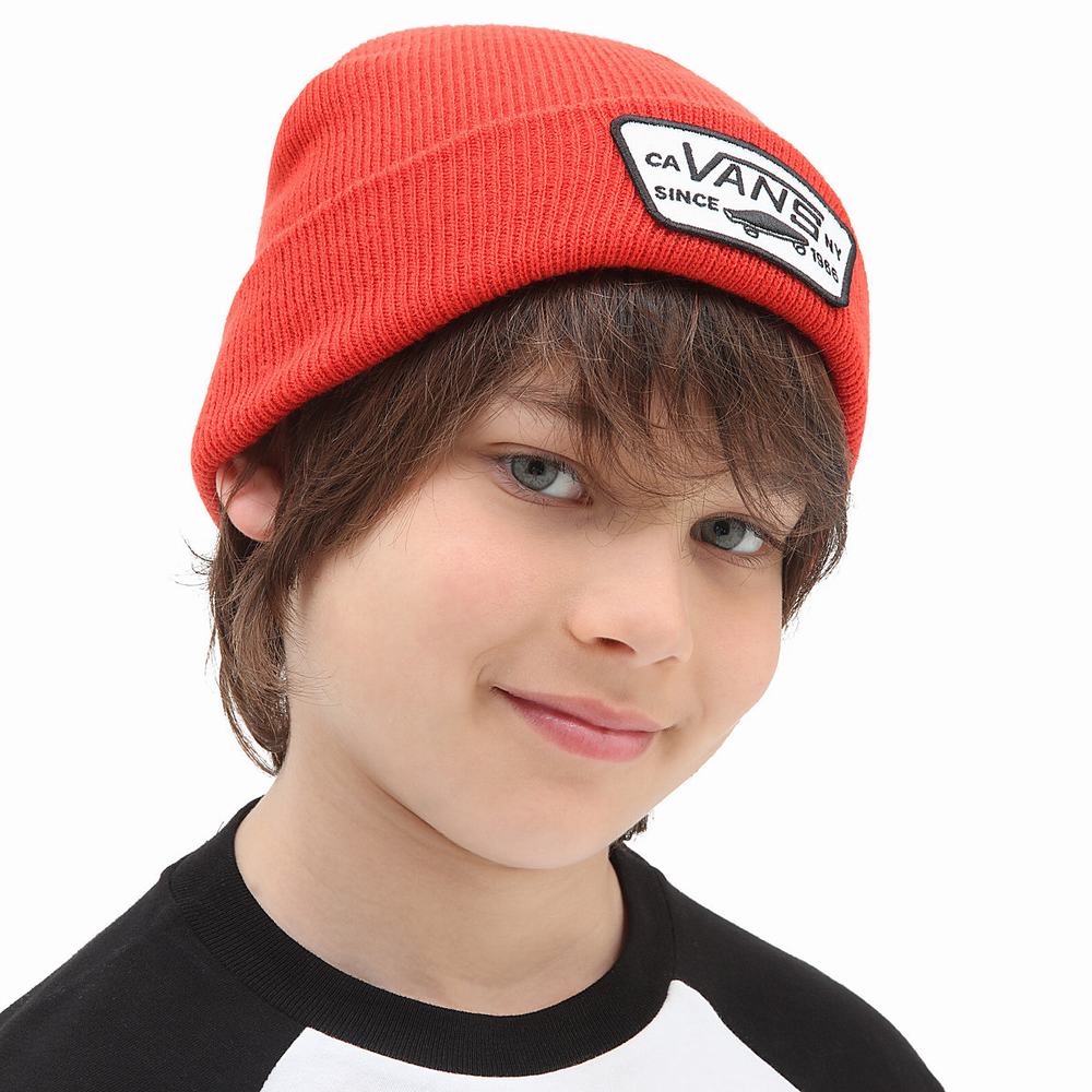 Kids' Vans Milford Beanie Red | USA17023