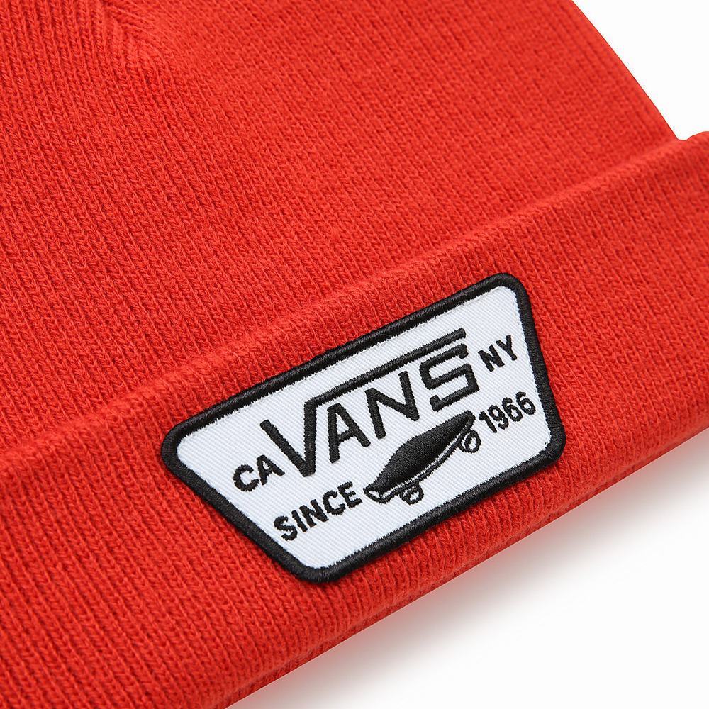 Kids' Vans Milford Beanie Red | USA17023