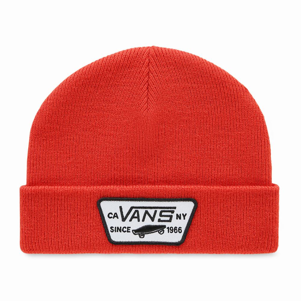 Kids\' Vans Milford Beanie Red | USA17023