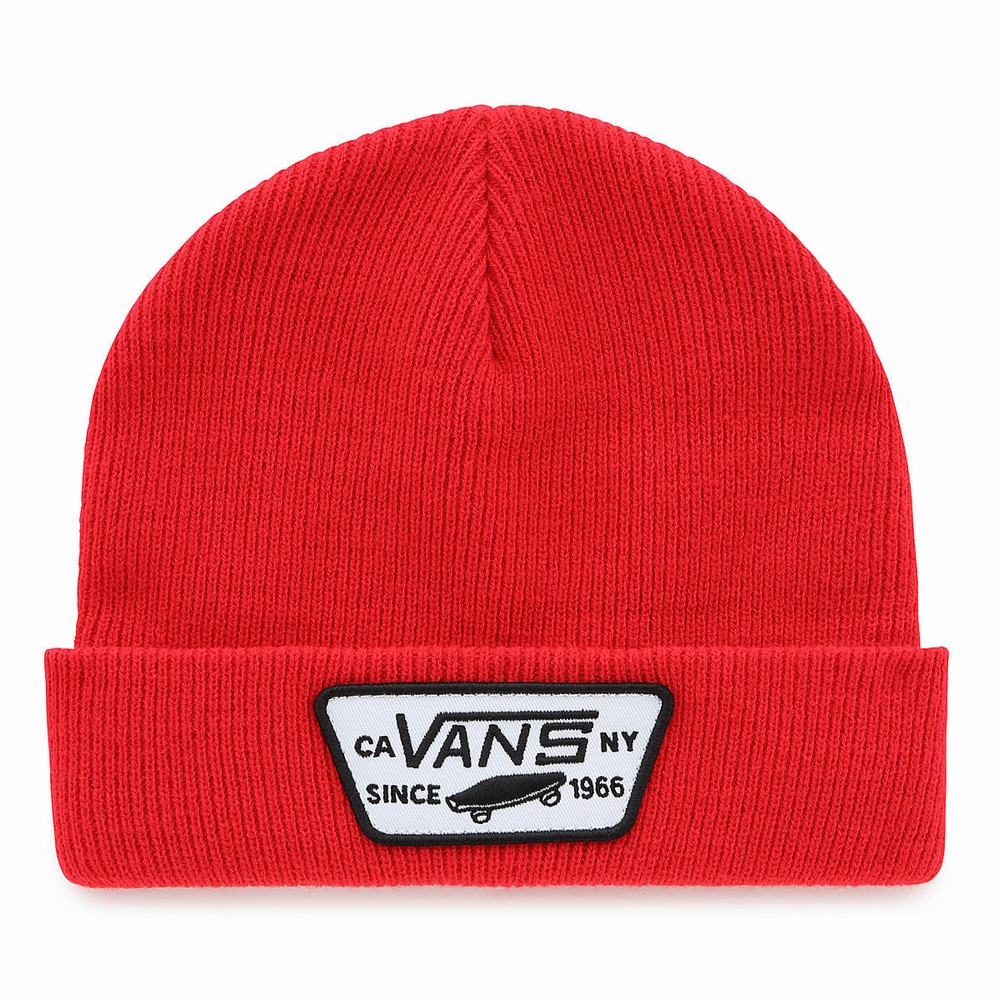 Kids\' Vans Milford Beanie Red | USA45807