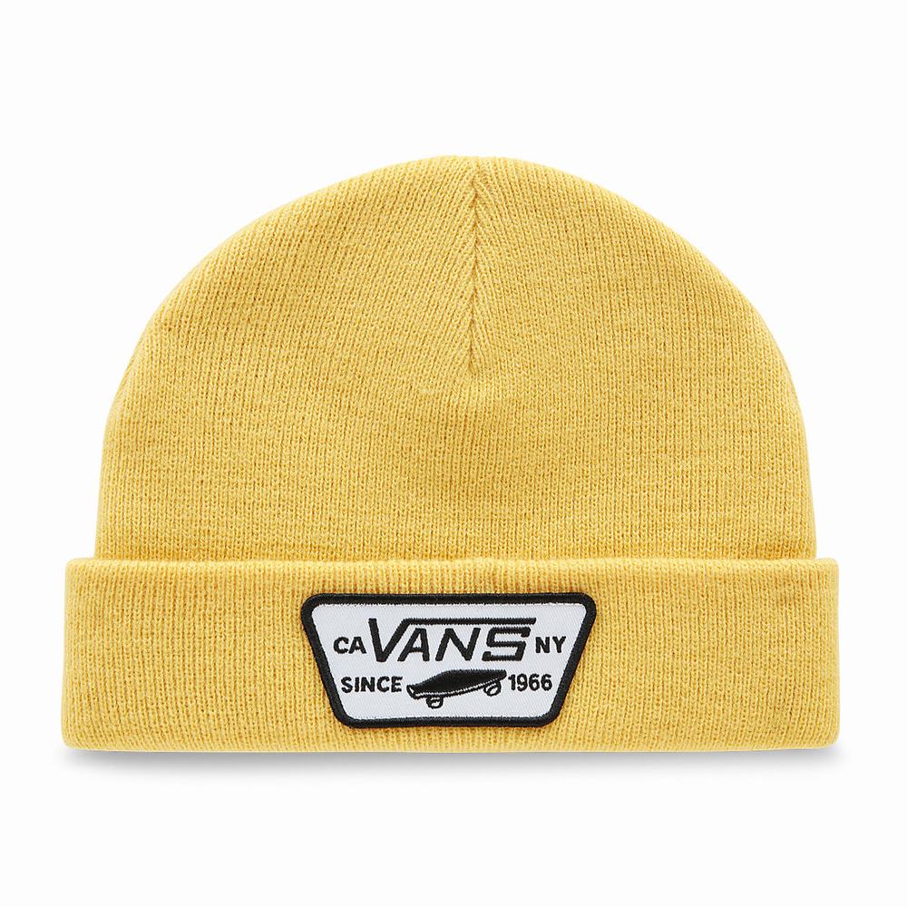 Kids\' Vans Milford Beanie Yellow | USA40163