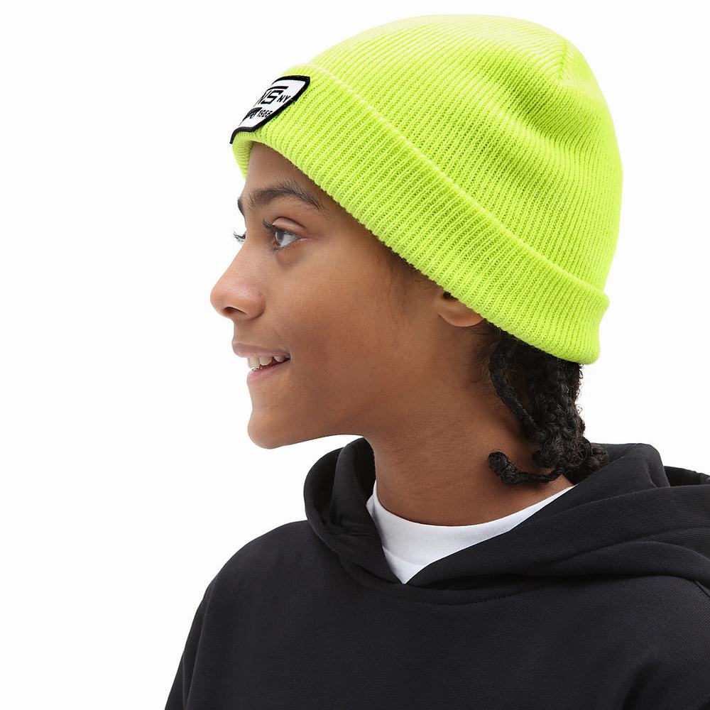 Kids' Vans Milford Beanie Yellow / White | USA23760