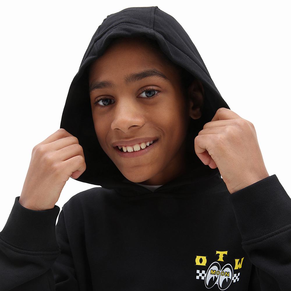 Kids' Vans Mooneyes (8-14 years) Hoodie Black | USA80354