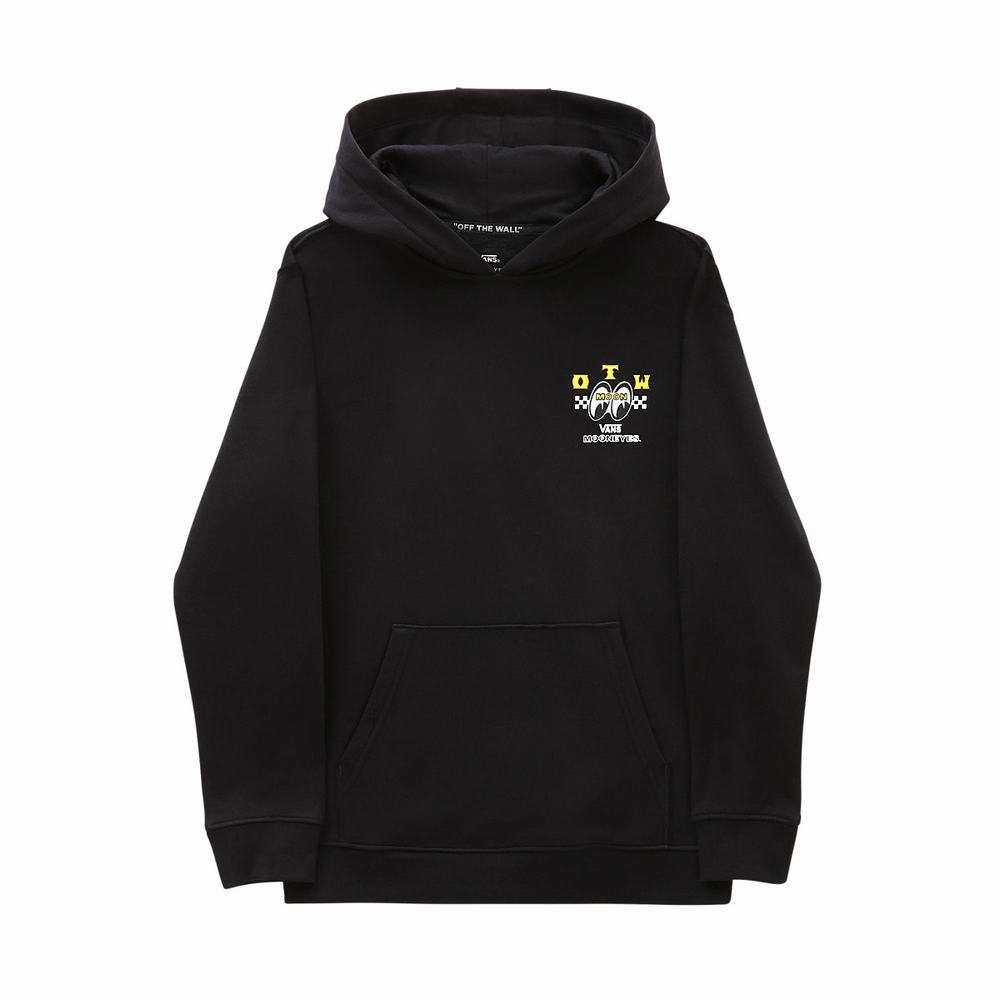 Kids' Vans Mooneyes (8-14 years) Hoodie Black | USA80354