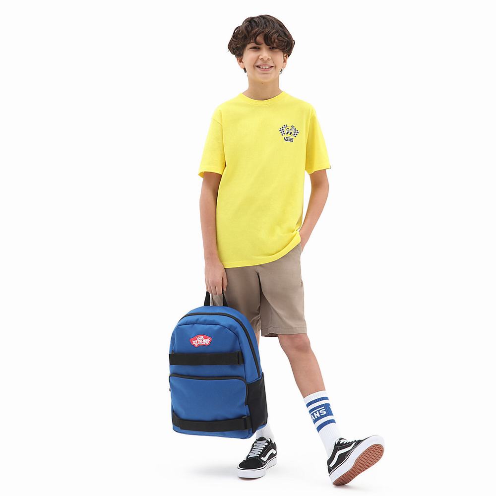 Kids' Vans Mooneyes (8-14 years) T Shirts Yellow | USA51426