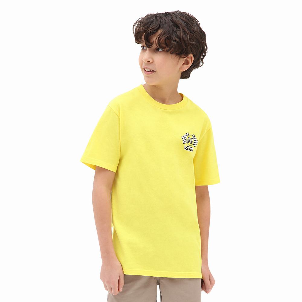 Kids' Vans Mooneyes (8-14 years) T Shirts Yellow | USA51426