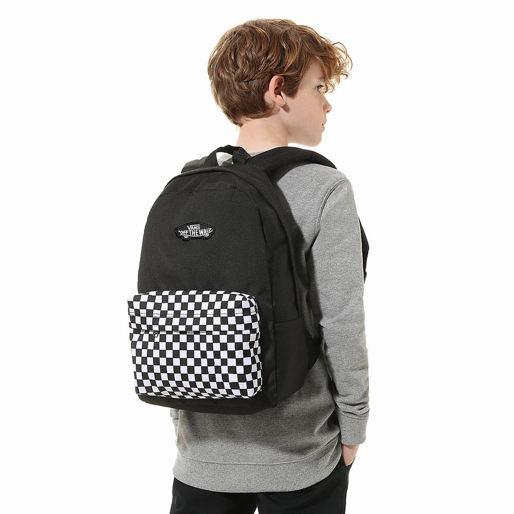 Kids' Vans New Skool Backpacks Black | USA67513