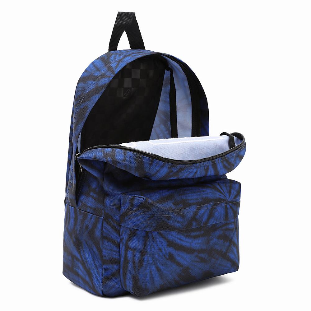 Kids' Vans New Skool Backpacks Blue | USA56320