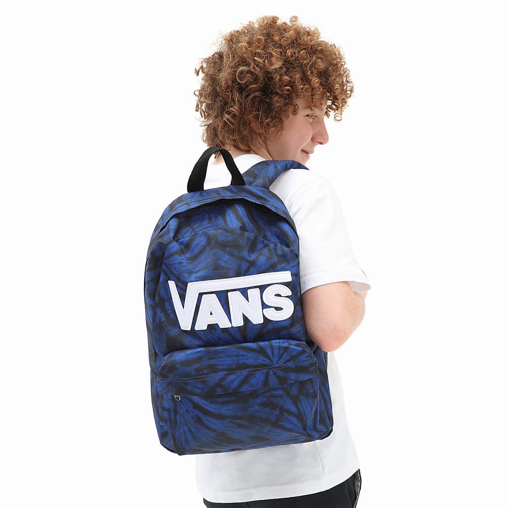 Kids' Vans New Skool Backpacks Blue | USA56320