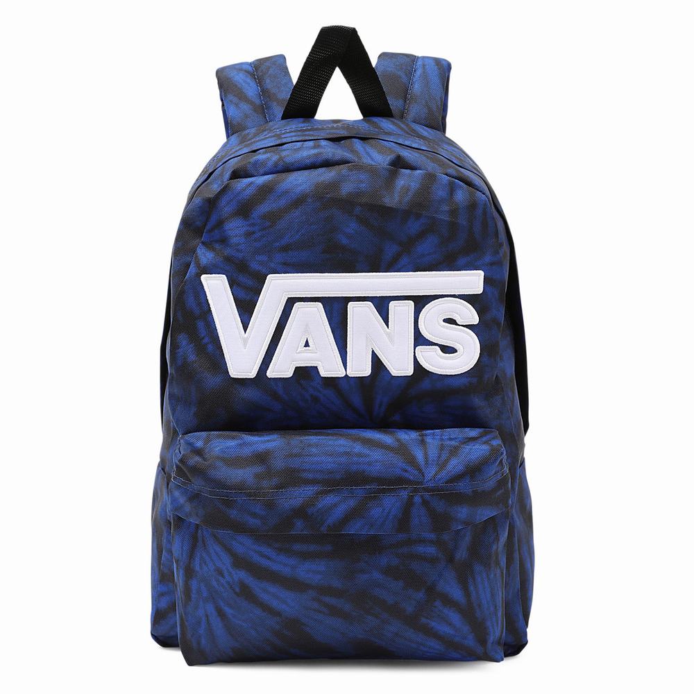 Kids\' Vans New Skool Backpacks Blue | USA56320