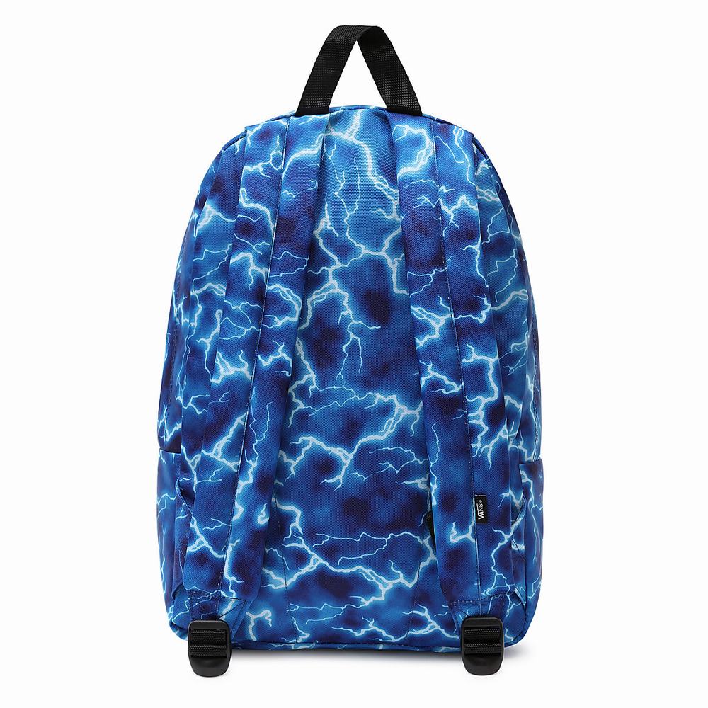 Kids' Vans New Skool Backpacks Blue | USA72815