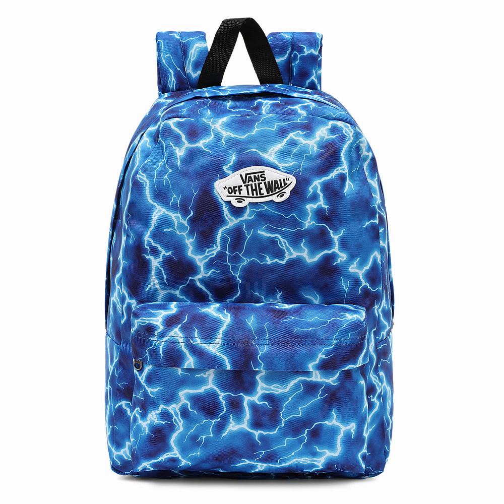 Kids\' Vans New Skool Backpacks Blue | USA72815