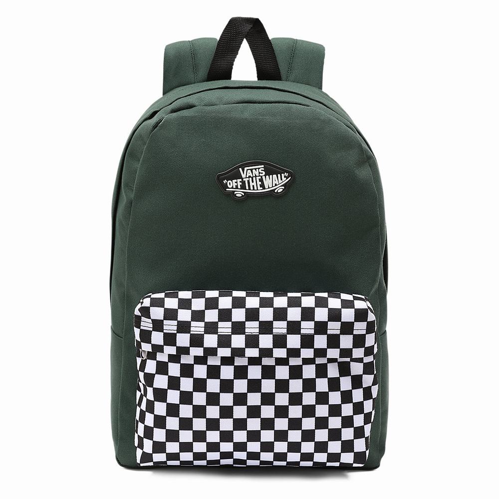 Kids\' Vans New Skool Backpacks Green | USA47219