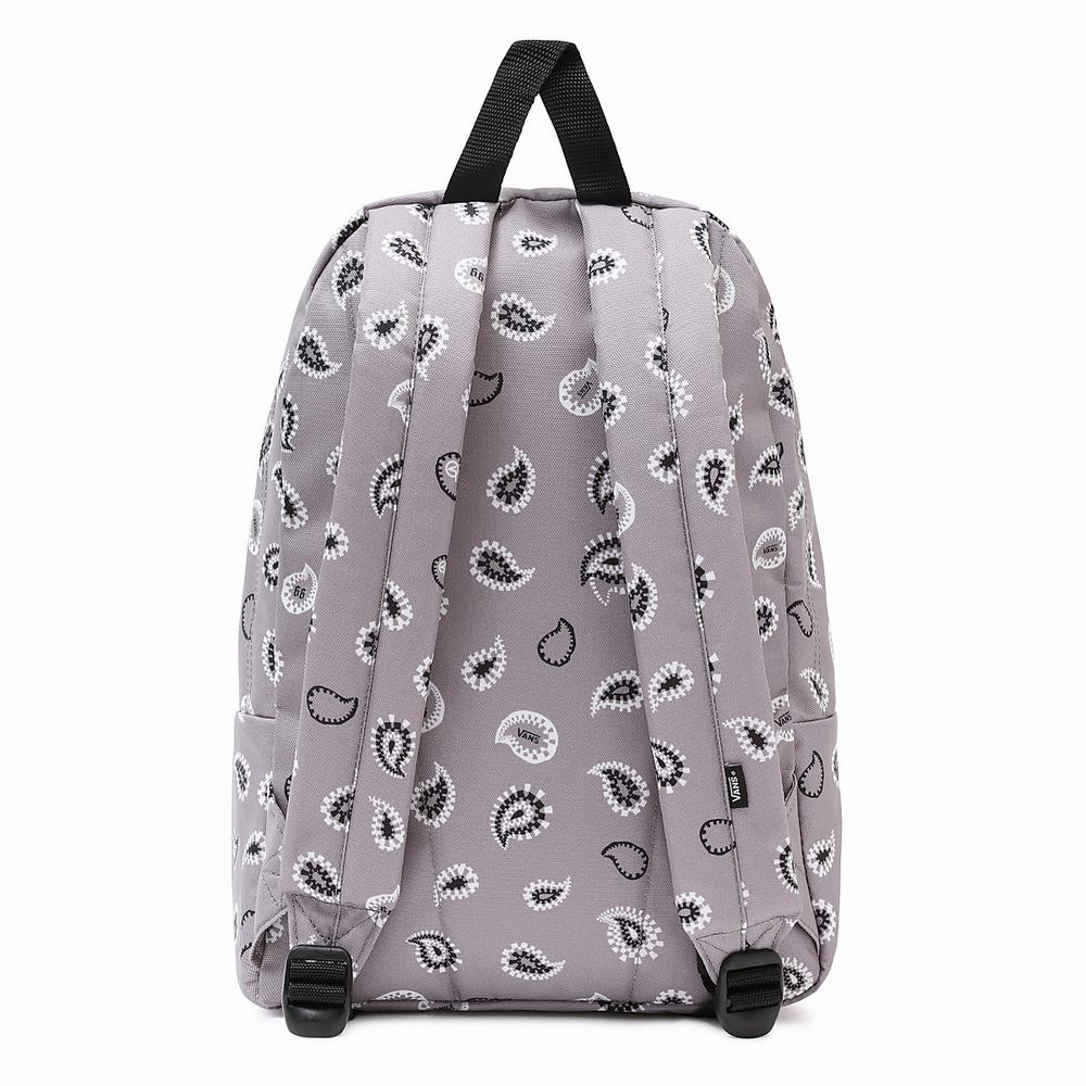 Kids' Vans New Skool Backpacks Grey | USA30968