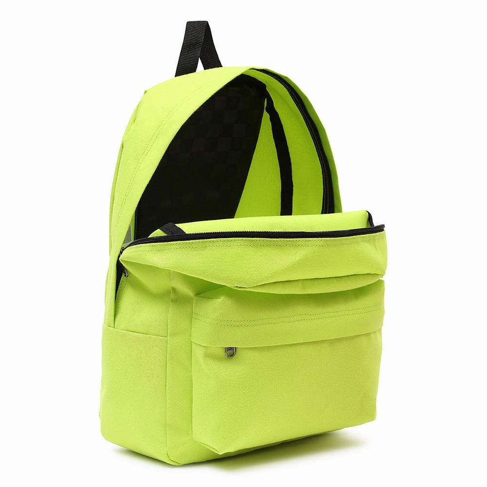 Kids' Vans New Skool Backpacks Yellow / White | USA90543