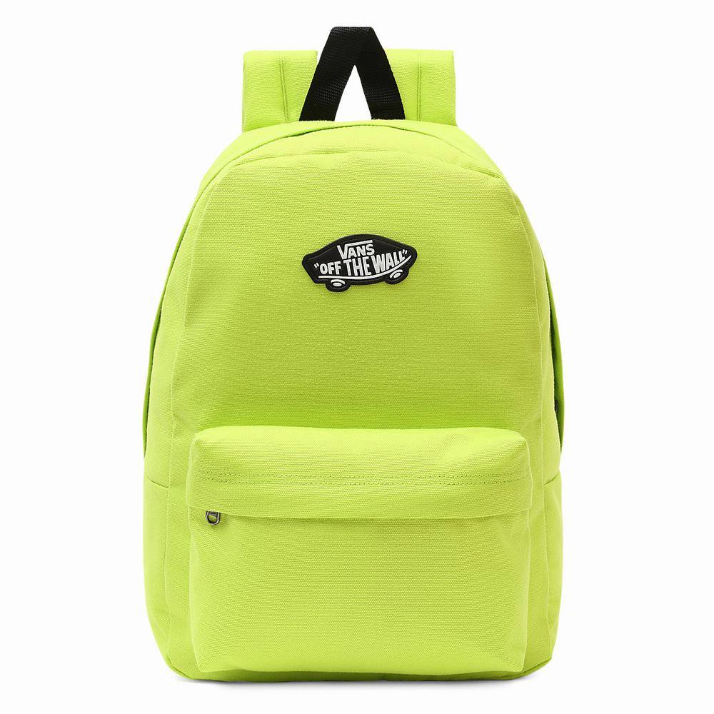 Kids\' Vans New Skool Backpacks Yellow / White | USA90543