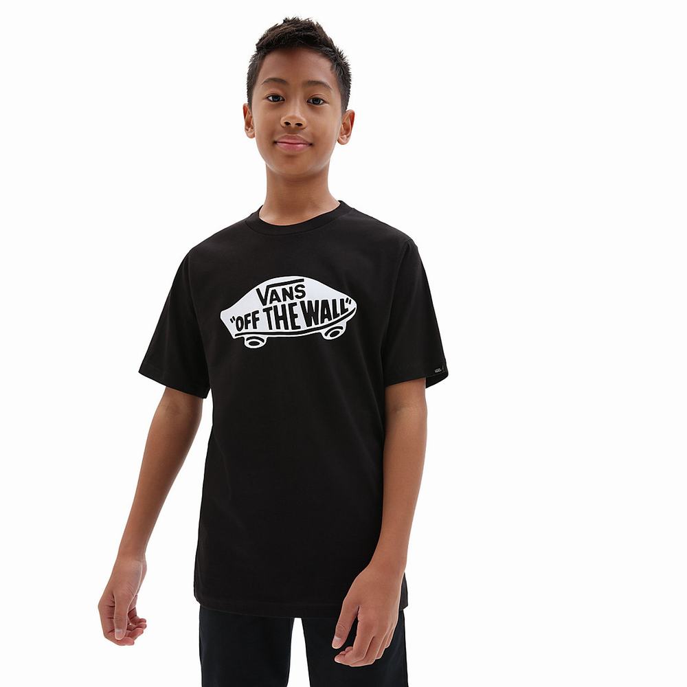 Kids\' Vans OTW (8-14+ years) T Shirts Black / White | USA62950