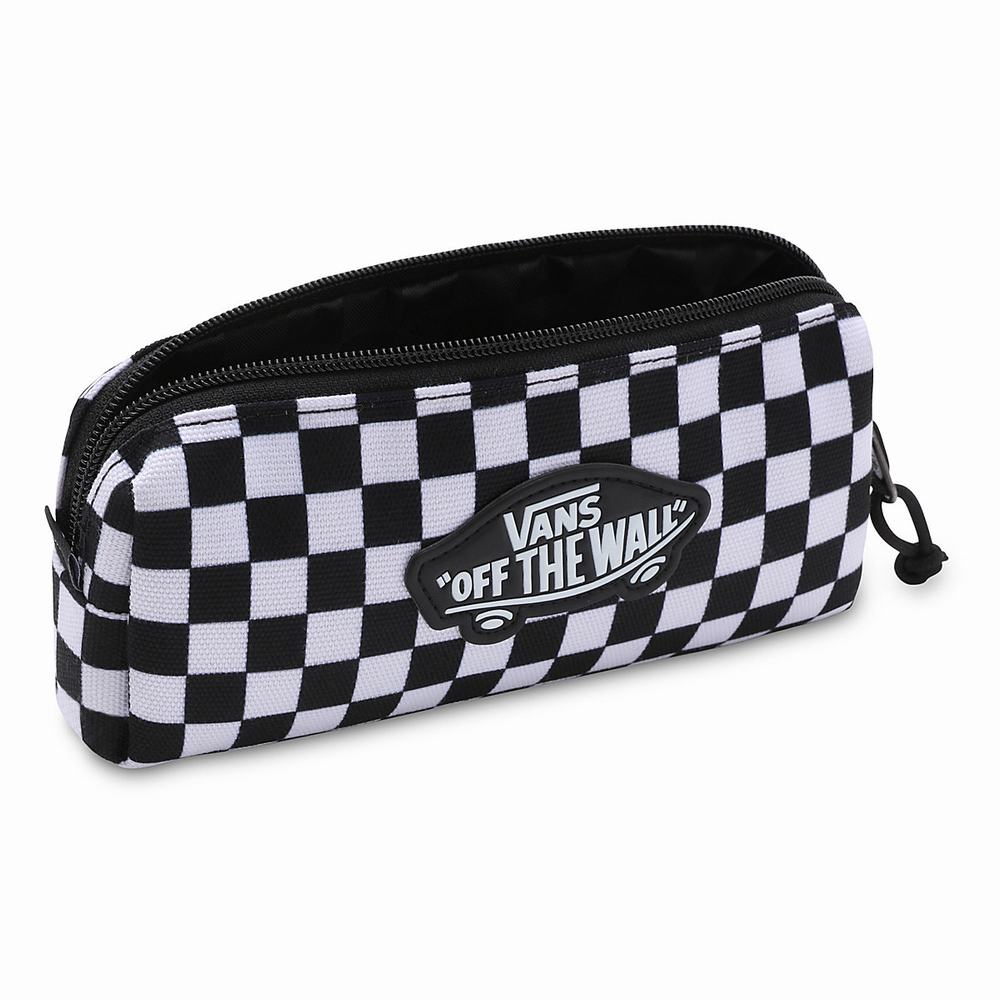 Kids' Vans OTW Pencil Pouch Pouch Black / White | USA67315