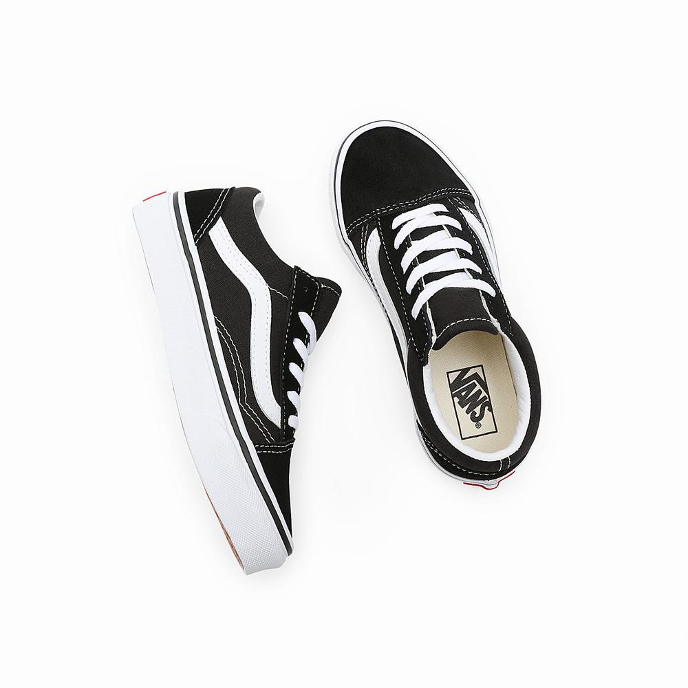 Kids' Vans Old Skool (4-8 years) Sneakers Black | USA08169