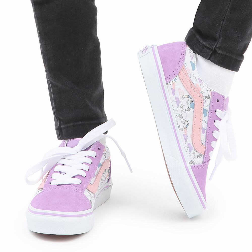 Kids' Vans Old Skool (4-8 years) Sneakers Pink | USA28347