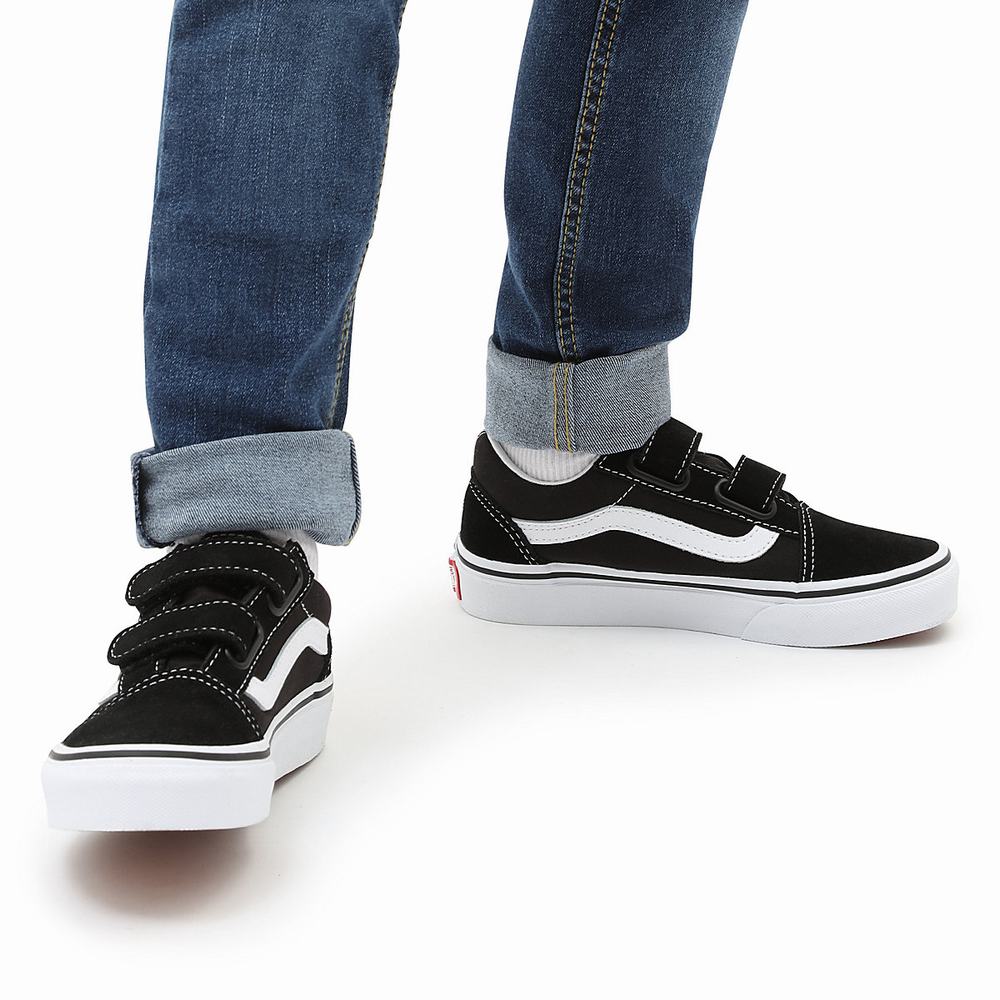 Kids' Vans Old Skool (4-8 years) Sneakers Black | USA43870