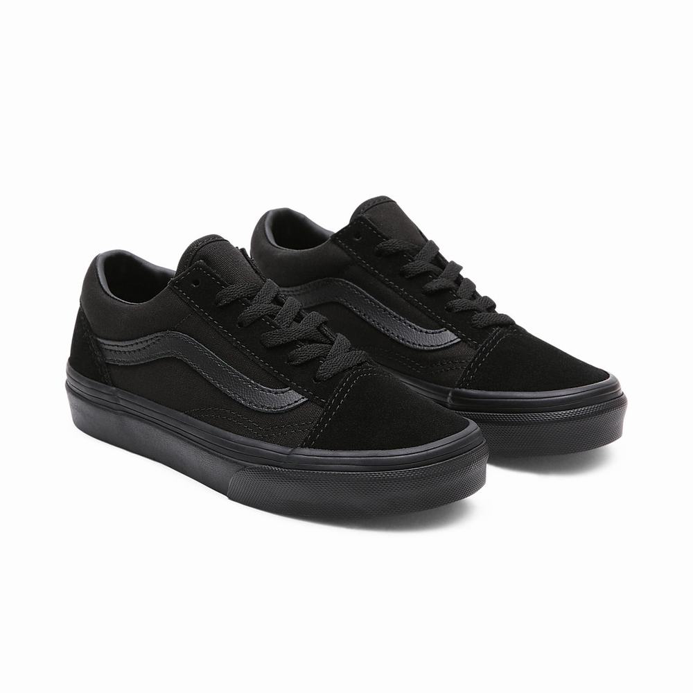 Kids\' Vans Old Skool (4-8 years) Sneakers Black | USA56802