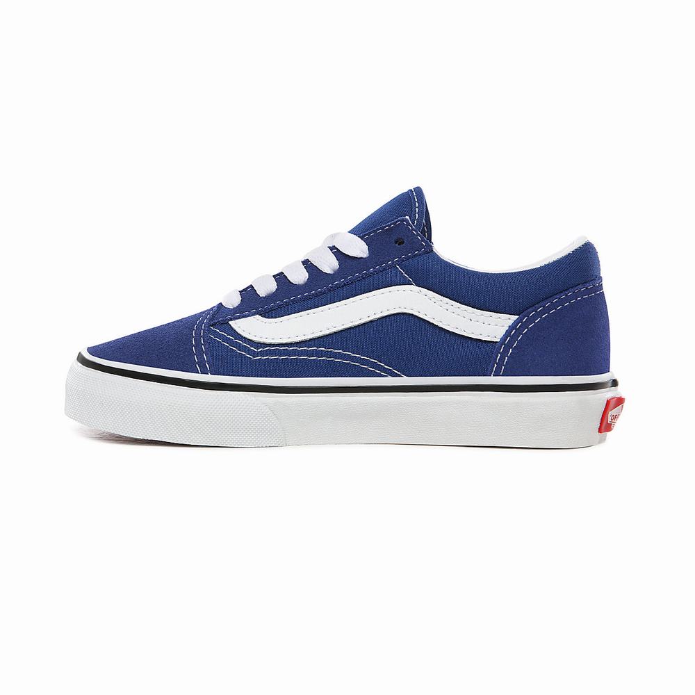 Kids' Vans Old Skool (4-8 years) Sneakers Blue | USA68491