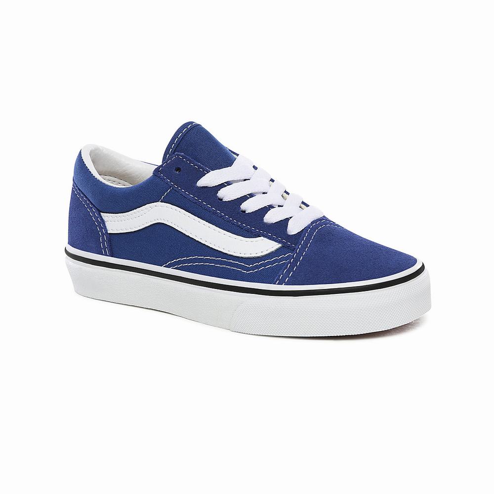 Kids' Vans Old Skool (4-8 years) Sneakers Blue | USA68491