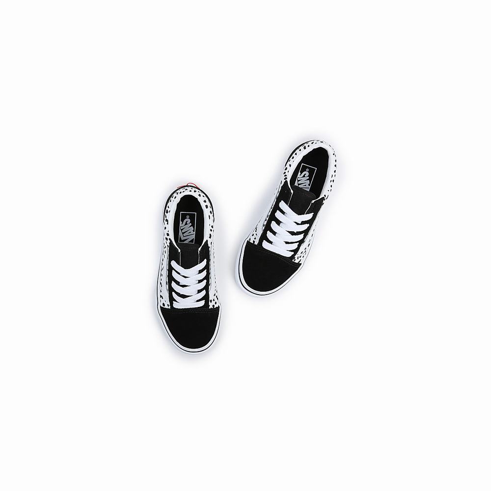 Kids' Vans Old Skool (4-8 years) Sneakers Black / White | USA79438