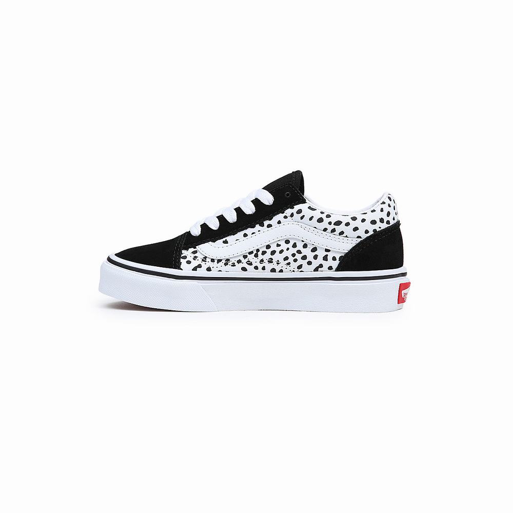 Kids' Vans Old Skool (4-8 years) Sneakers Black / White | USA79438